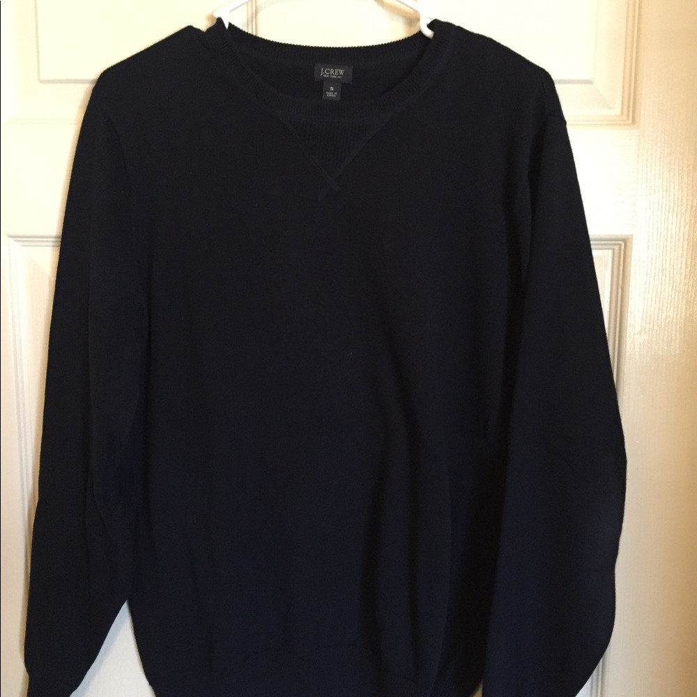 Navy j crew cotton sweatshirt size s
